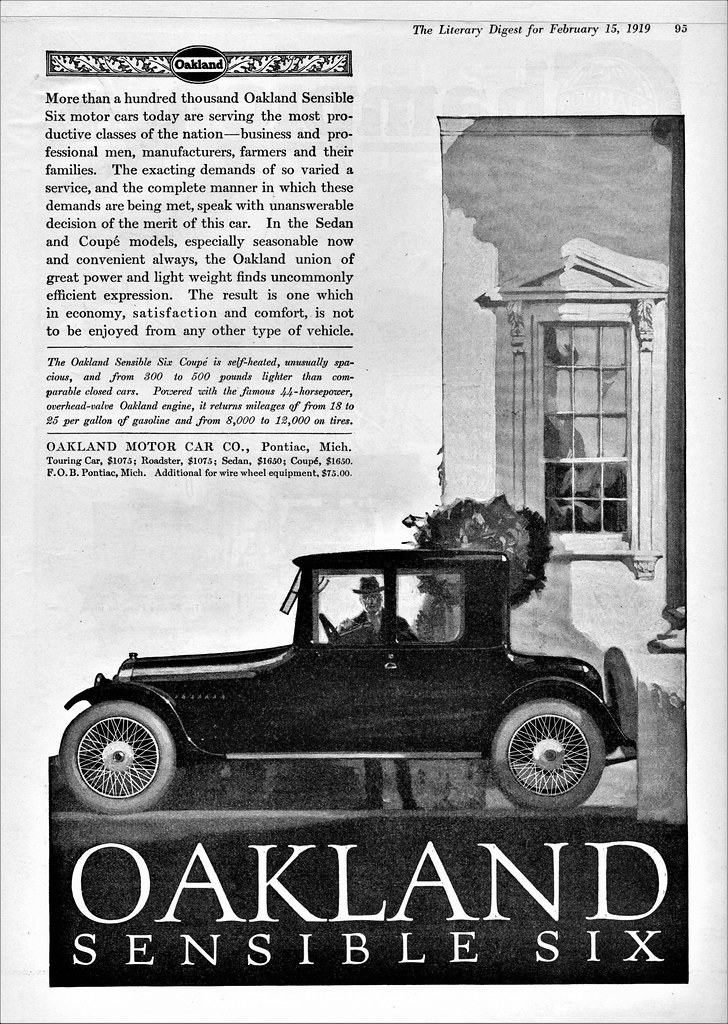 1919 Oakland Sensible Six Coupe Alden Jewell Flickr