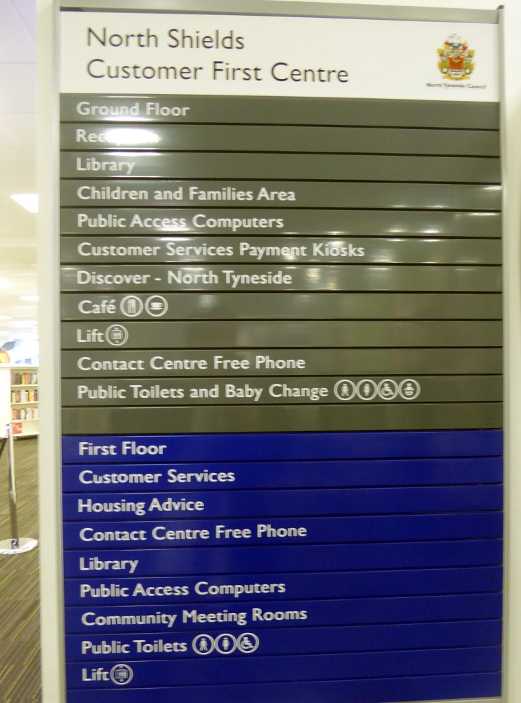 North Shields library Customer First centre, containing li… Flickr