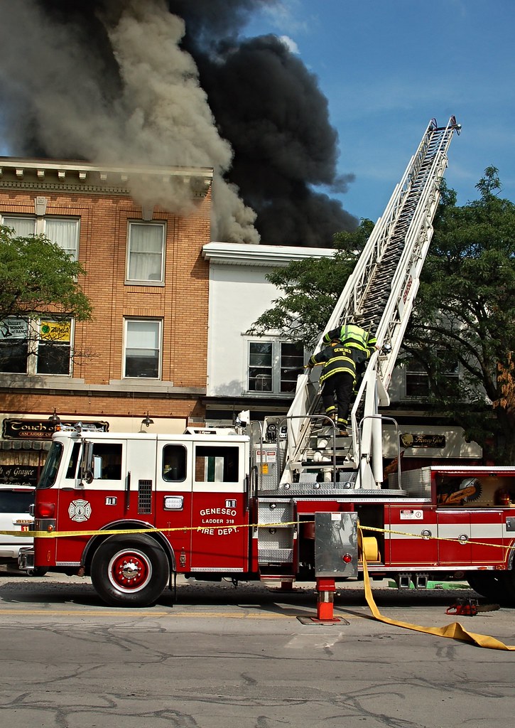 Structure fire at Kelly's Saloon in Geneseo, NY Flickr