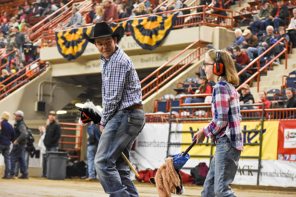 A professional rodeo cowboy leads an Exceptional Rodeo pa… Flickr