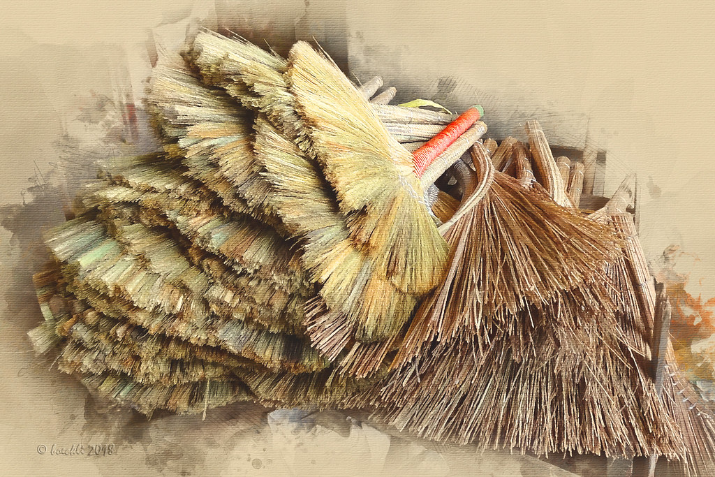 A new broom sweeps clean, but the old broom knows the corn… Flickr