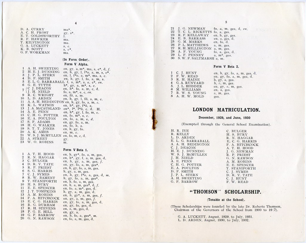 Bournemouth School (Portchester School/Harewood College), 7 Portchester