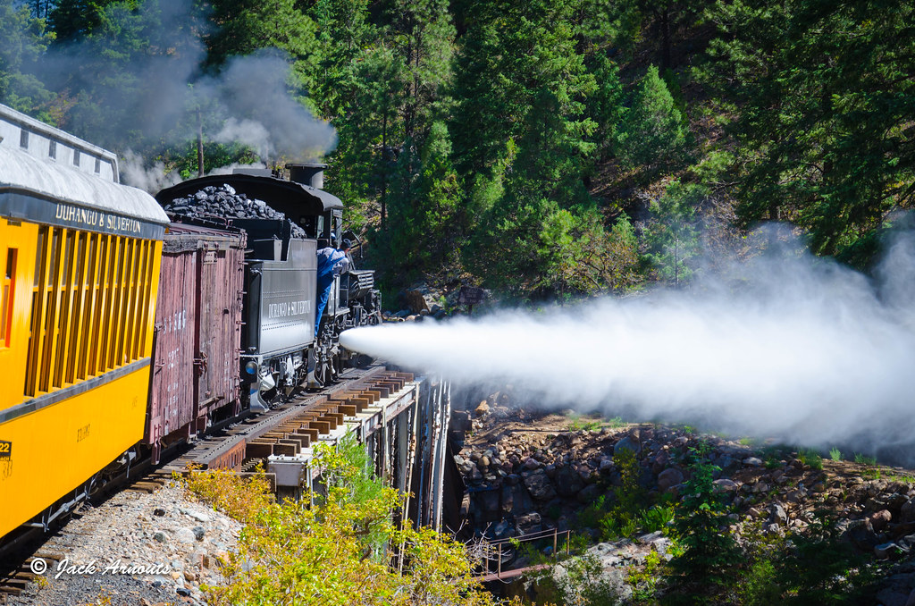 Boiler Blow Down Durango & Silverton RR As the train cro… Flickr