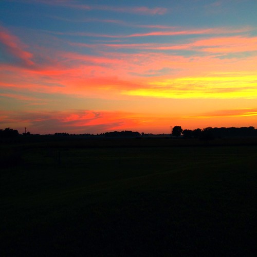 Sunset in Darmstadt Indiana Ed Ellis Flickr