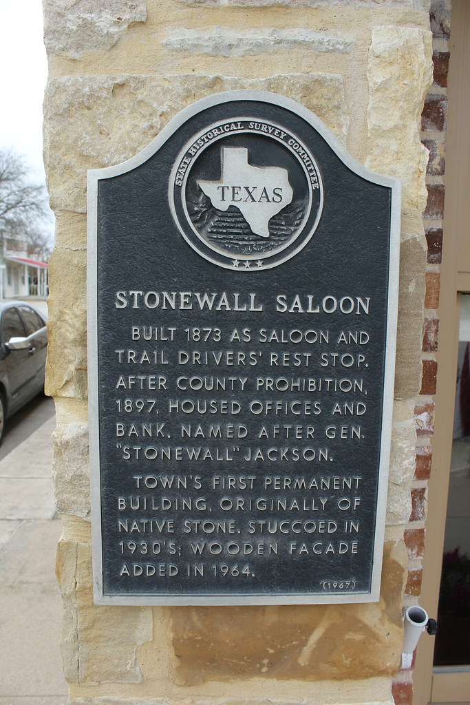 Stonewall Saloon, St. Jo, Texas Historical Marker Built 18… Flickr