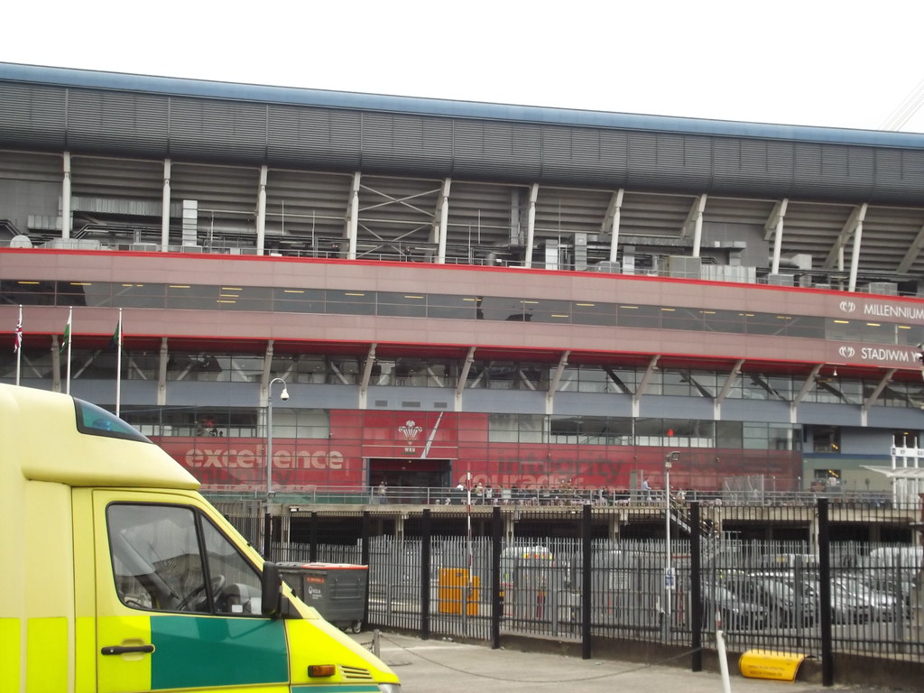Millennium Stadium Westgate Street, Cardiff Ambulance Welsh