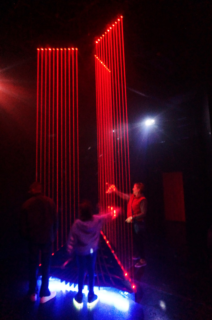 laser harp Arguably the coolest thing at Meow Wolf inter… Flickr