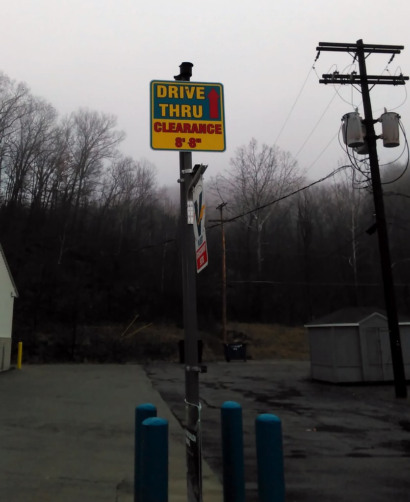Drivethru entrance sign at the City Limits store in Athen… Flickr