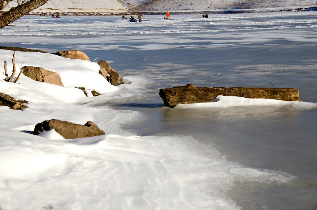 Near And Far Ice fishing on Bear Creek Lake. I just don't … Flickr