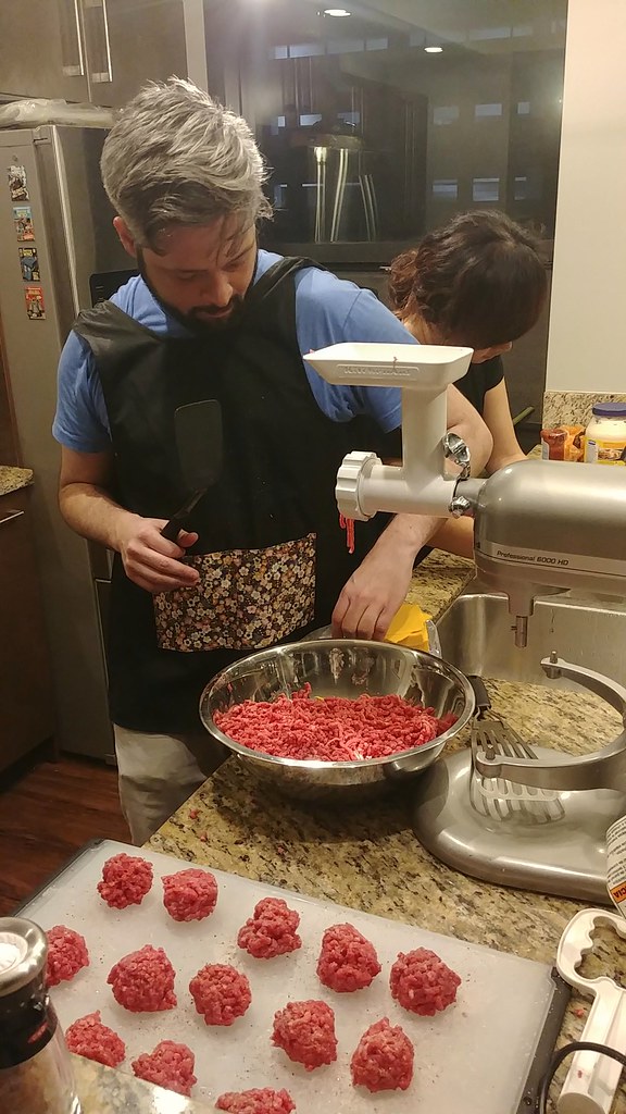 29Dec2017 Matt grinding meat for his smash burgers might… Flickr