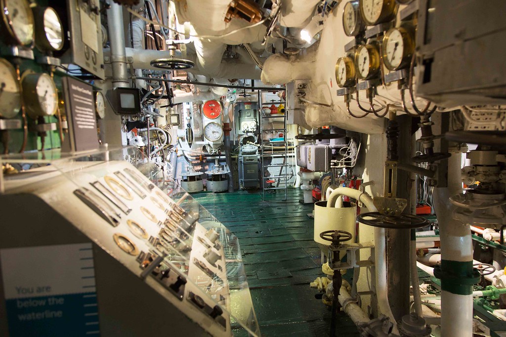HMS Belfast Engine room which is 4mt below the waterline. … Flickr