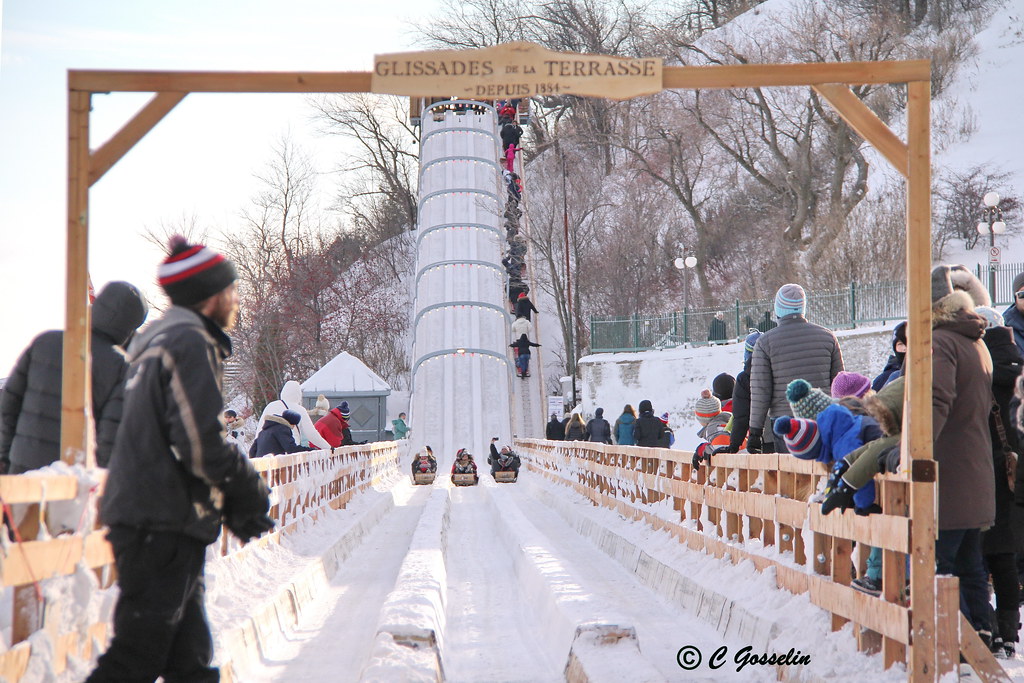 TOBOGGAN RIDE DUFFERIN TERRACE CHATEAU FRONTENAC FAI… Flickr
