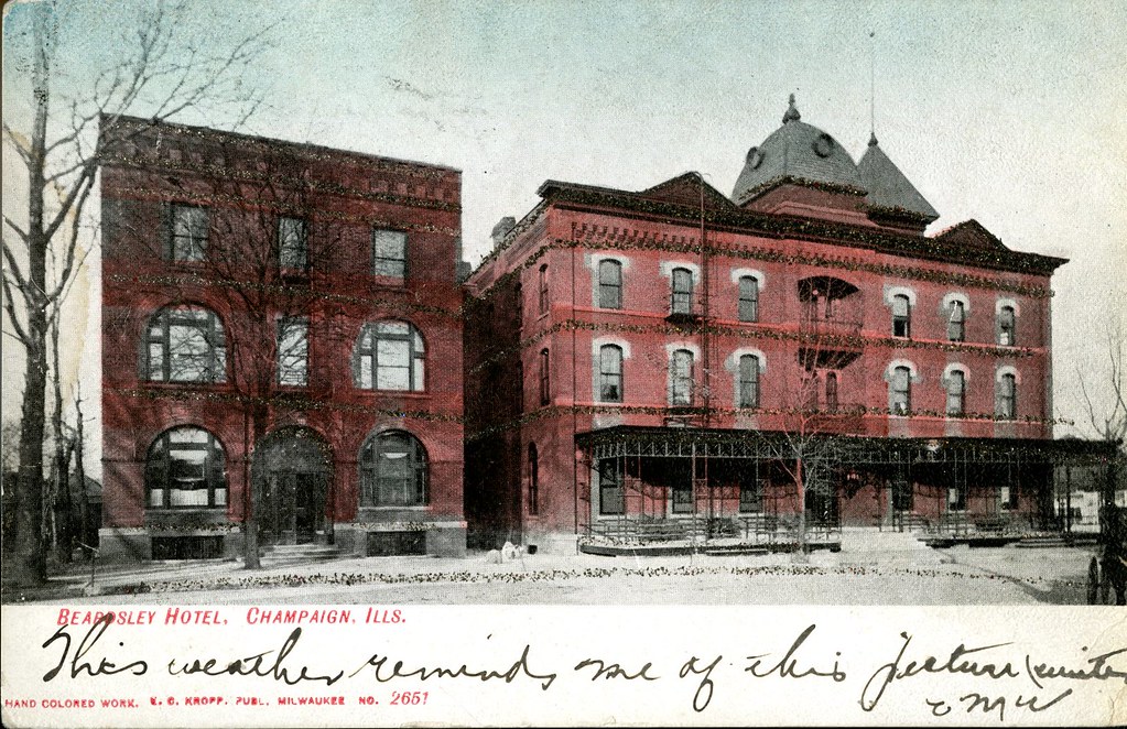 Beardsley Hotel, Champaign, Ill. Champaign County Postcard… Flickr
