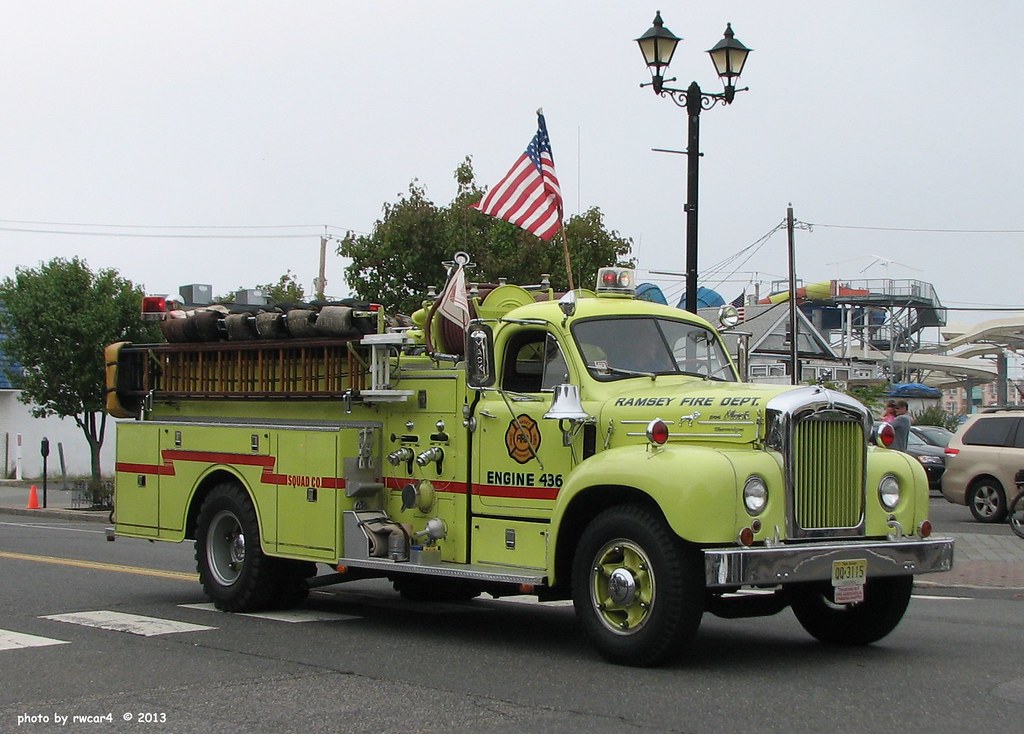 Ramsey NJ Fire Dept 1958 Mack Model B (2) rwcar4 Flickr