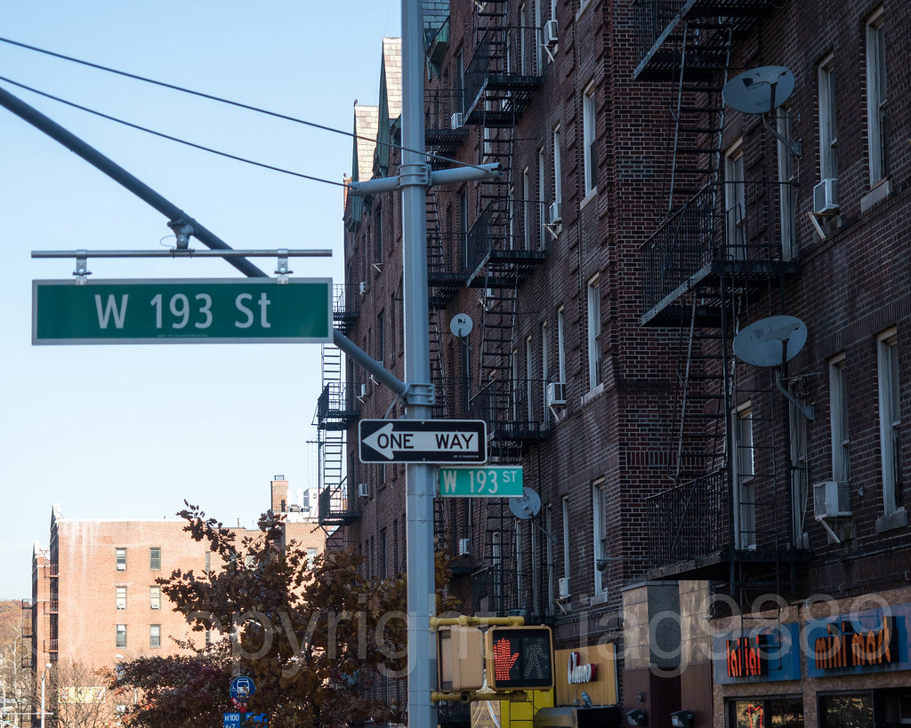W 193 St Street Name Sign, Fort New York City Flickr