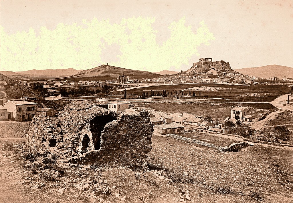 Athens View ca. 1867 Athen Generalansicht hinter dem Stadi… Flickr