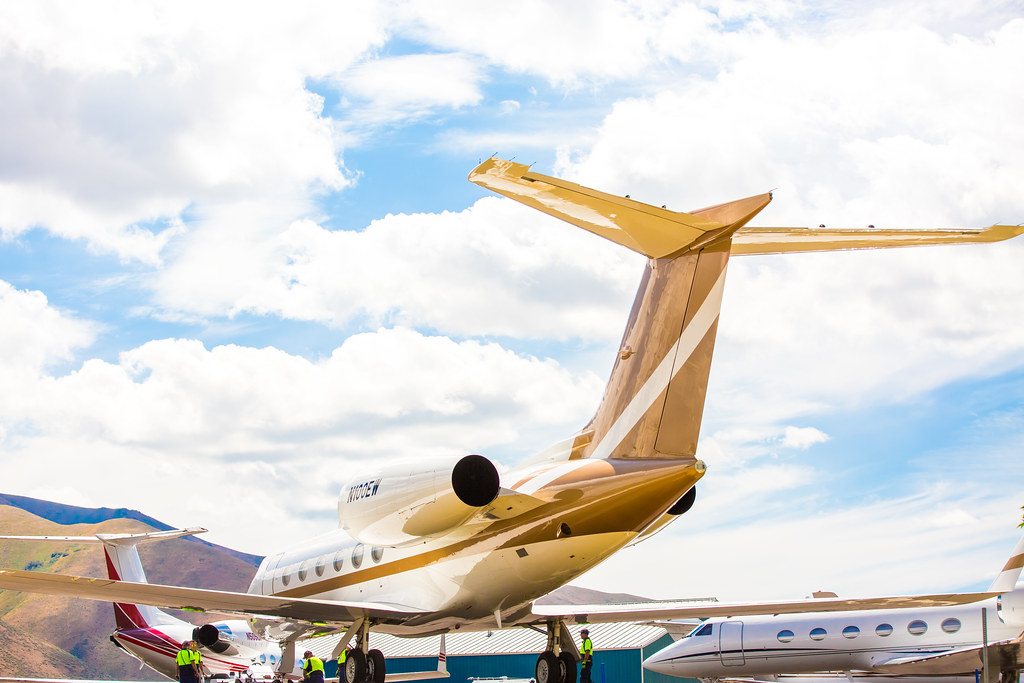 Private Jets, Sun Valley Airport, Allen & Company 2015 Flickr