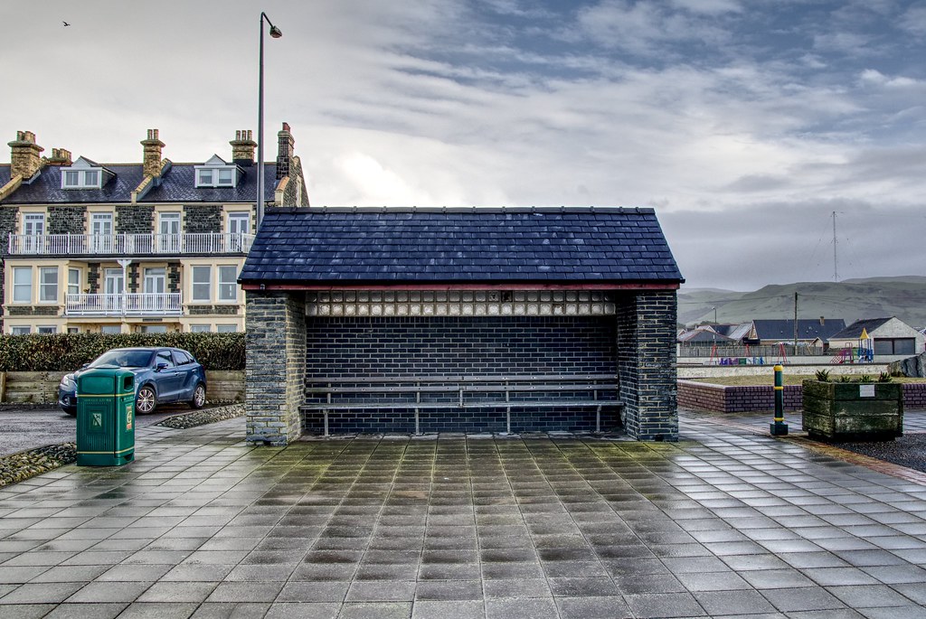 Resting place on Tywyn seafront Handheld HDR using three s… Flickr