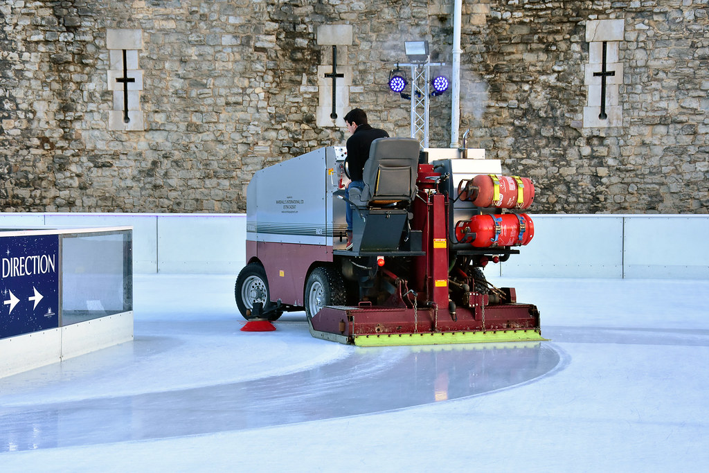 Ice Rink A machine for smoothing the ice between sessions.… Flickr