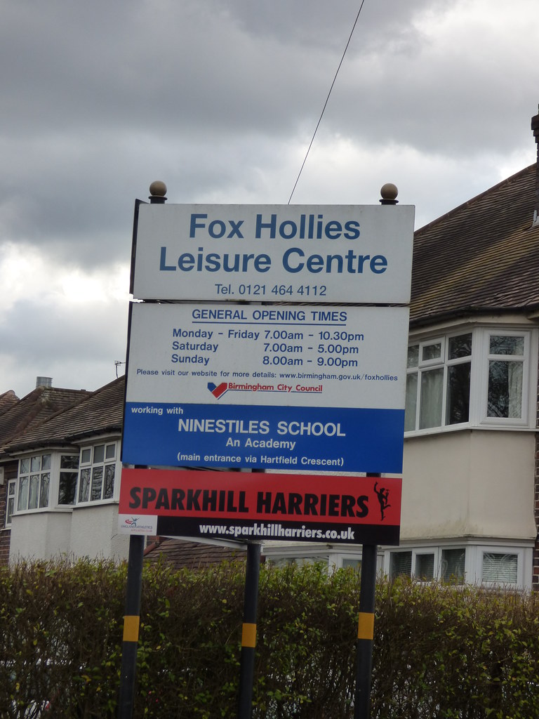 Fox Hollies Leisure Centre Shirley Road, Hall Green sign a photo