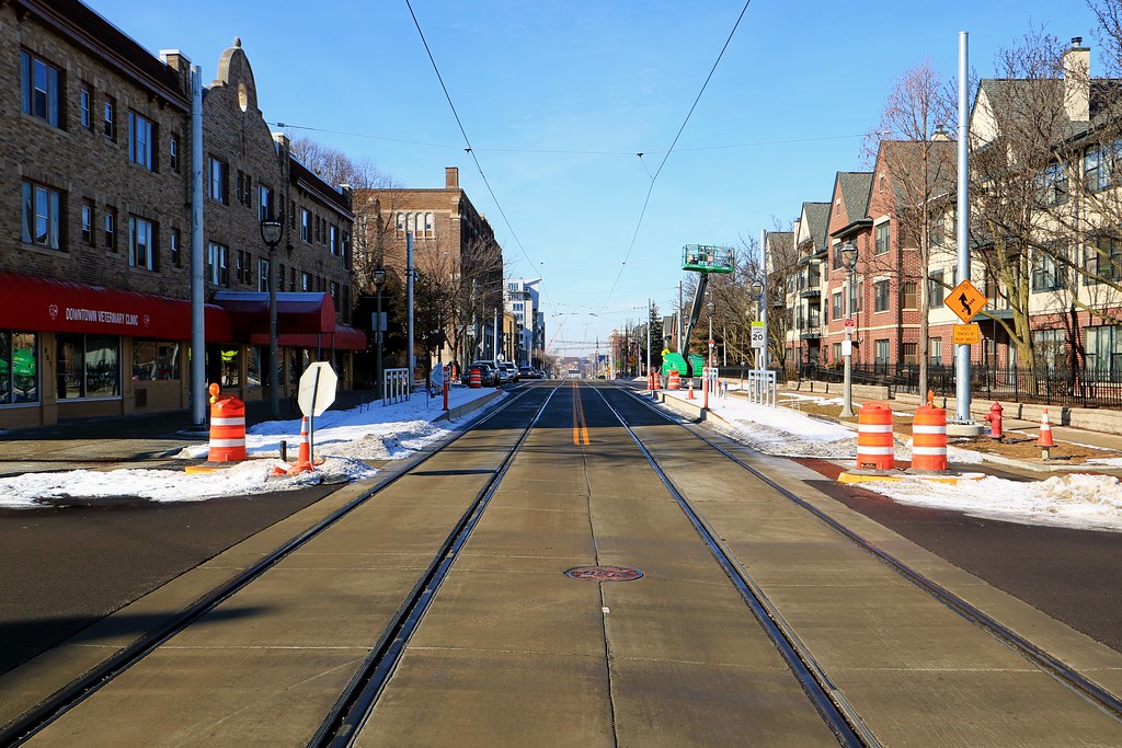 Milwaukee Streetcar platforms at East Ogden and North Asto… Flickr