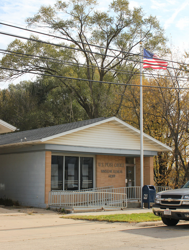 Post Office Winslow, IL Tom McLaughlin Flickr