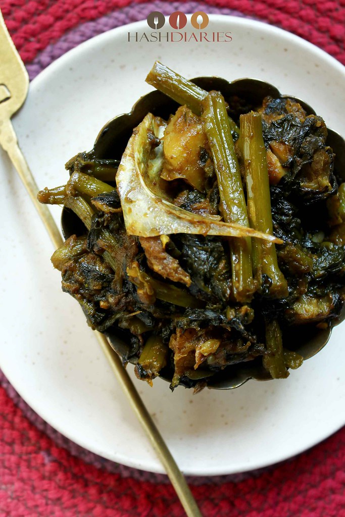 PuiShak Macher Matha Die Chorchori Malabar Greens cooked … Flickr