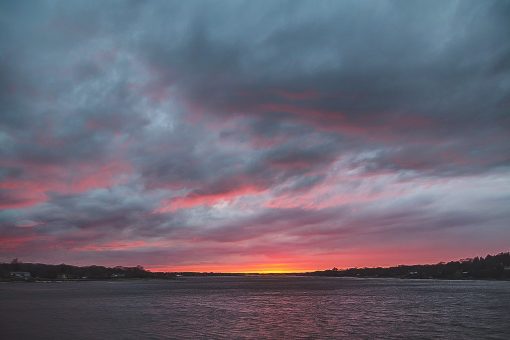 Oceanic Bridge Sunset Rumson, NJ aka Buddy Flickr