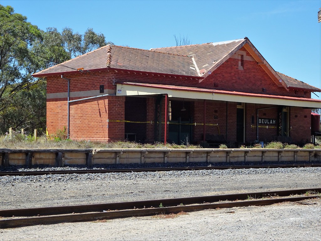 Beulah. Victoria. The red brick railway station. denisbin Flickr