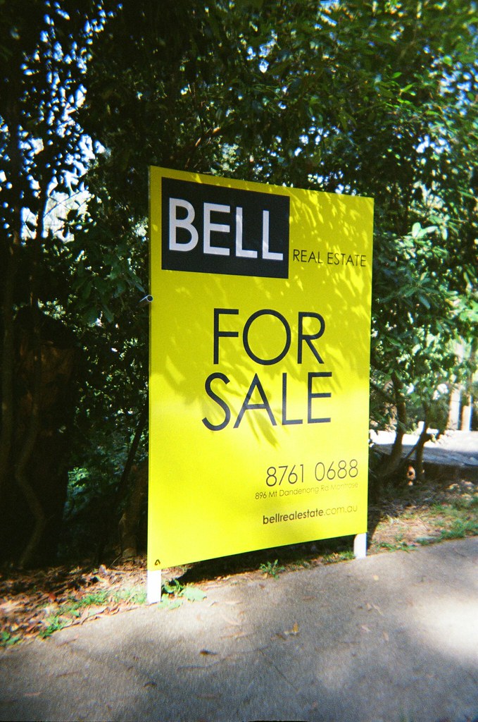 Sign Bell Real Estate For Sale Photographed using the H… Flickr