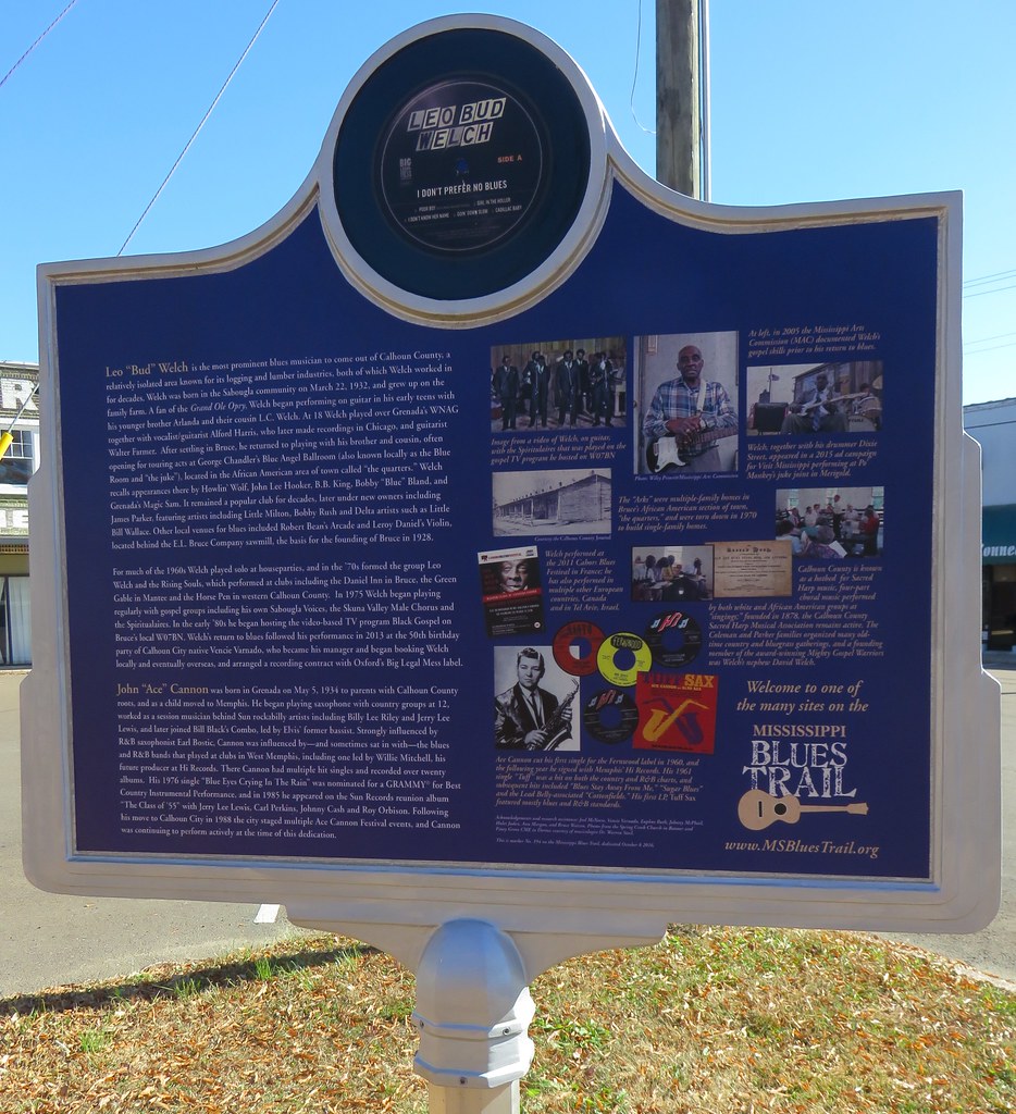 Calhoun County Blues Marker (Bruce, Mississippi) Bruce is … Flickr