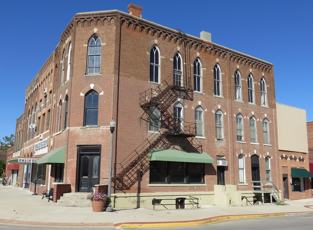 Gothic Corner Building (Panora, Iowa) Panora is located in… Flickr