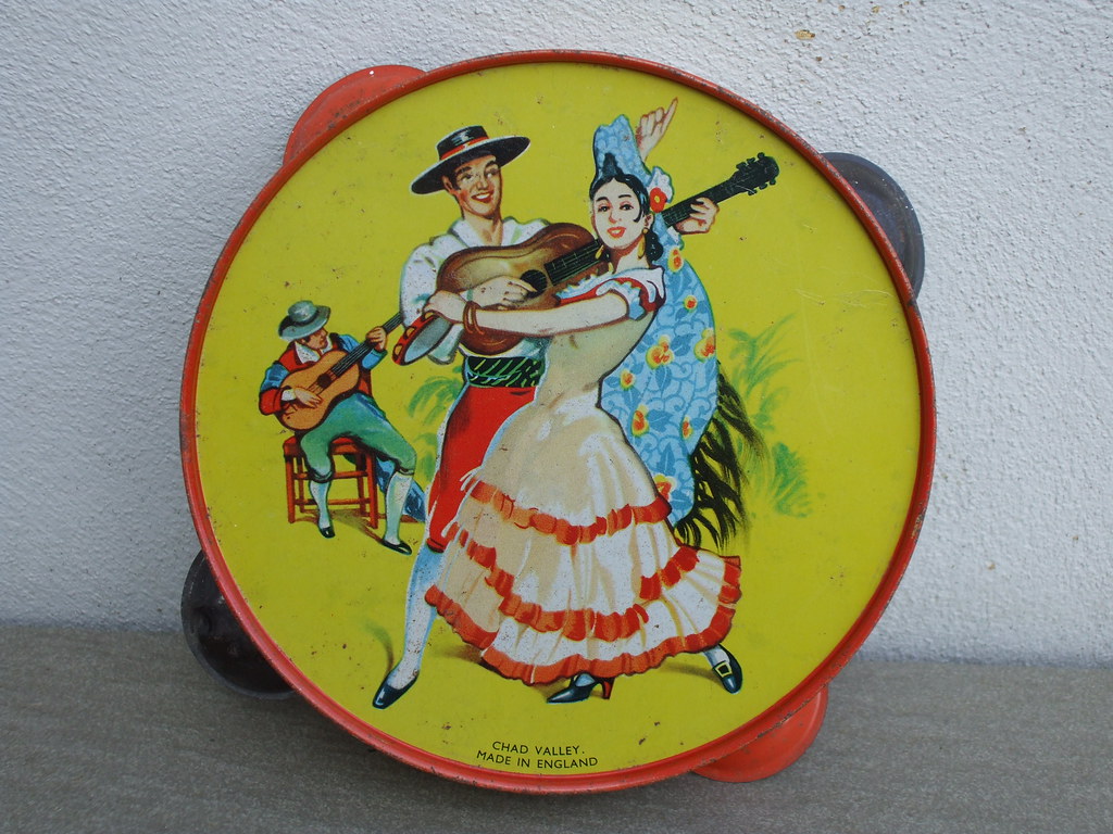 Vintage Chad Valley Flamenco Dancer Tambourine 1950's Chil… Flickr