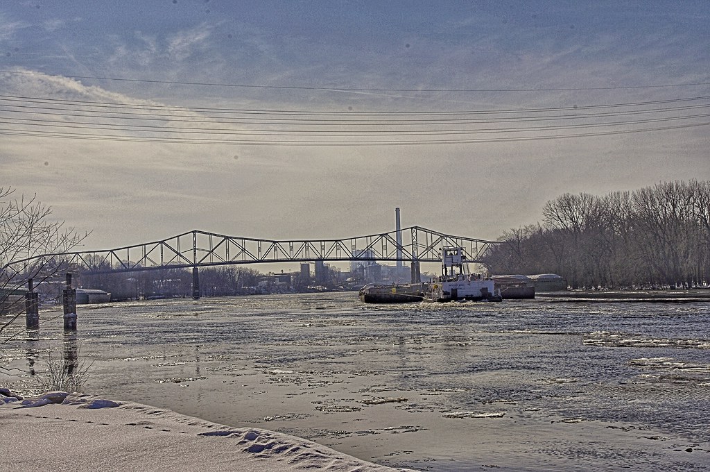 Icy Illinois River Havana, IL Ron Frazier Flickr