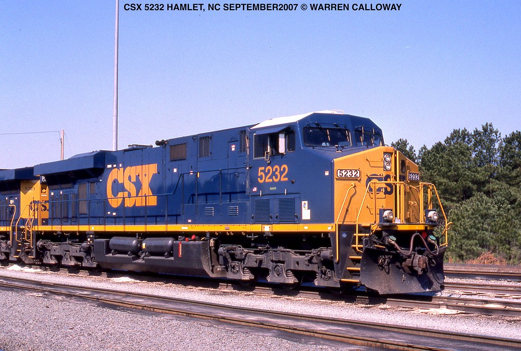 CSX 5232 HAMLET, NC SEPTEMBER2007 © WARREN CALLOWAY Flickr