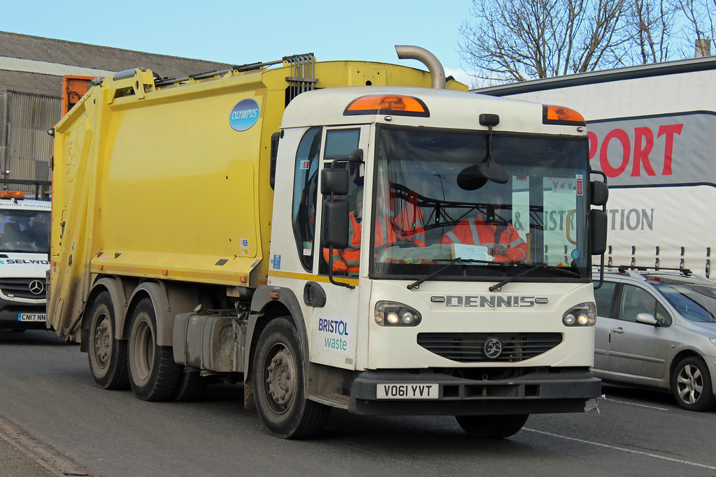 Bristol Waste, VO61 YVT, Dennis Elite in Avonmouth Flickr