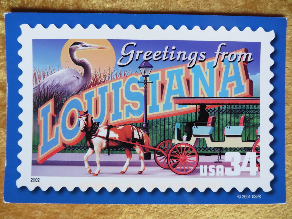 USPS LOUISIANA copyright 2001 USPS, UNITED STATES POST… Flickr