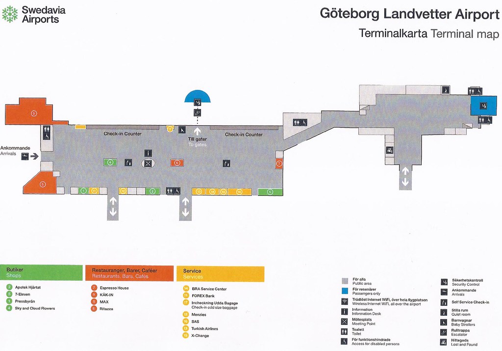 Airport (GOT) terminal map (lower leve… Flickr