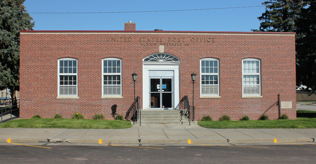 Post Office Albion, NE Built in 1939 in the Colonial Rev… Flickr