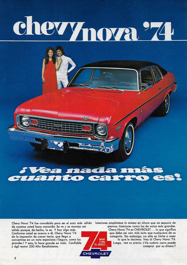 1974 Chevrolet Nova (Mexico) The Nova was a new model in M… Flickr