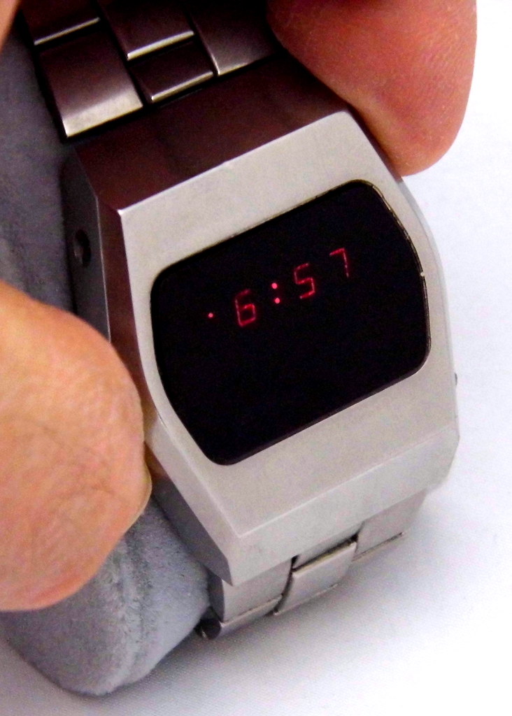 Vintage Bowmar Electronic Digital Watch, Red LED Display, … Flickr