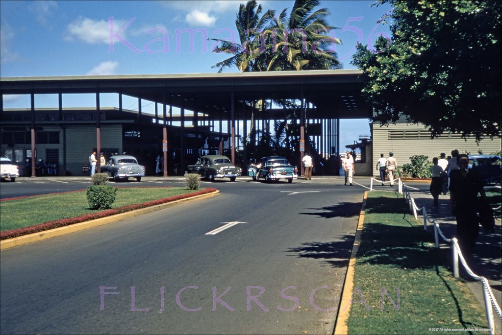 MATS Terminal Hickam AFB 1956 Another streetside view of t… Flickr