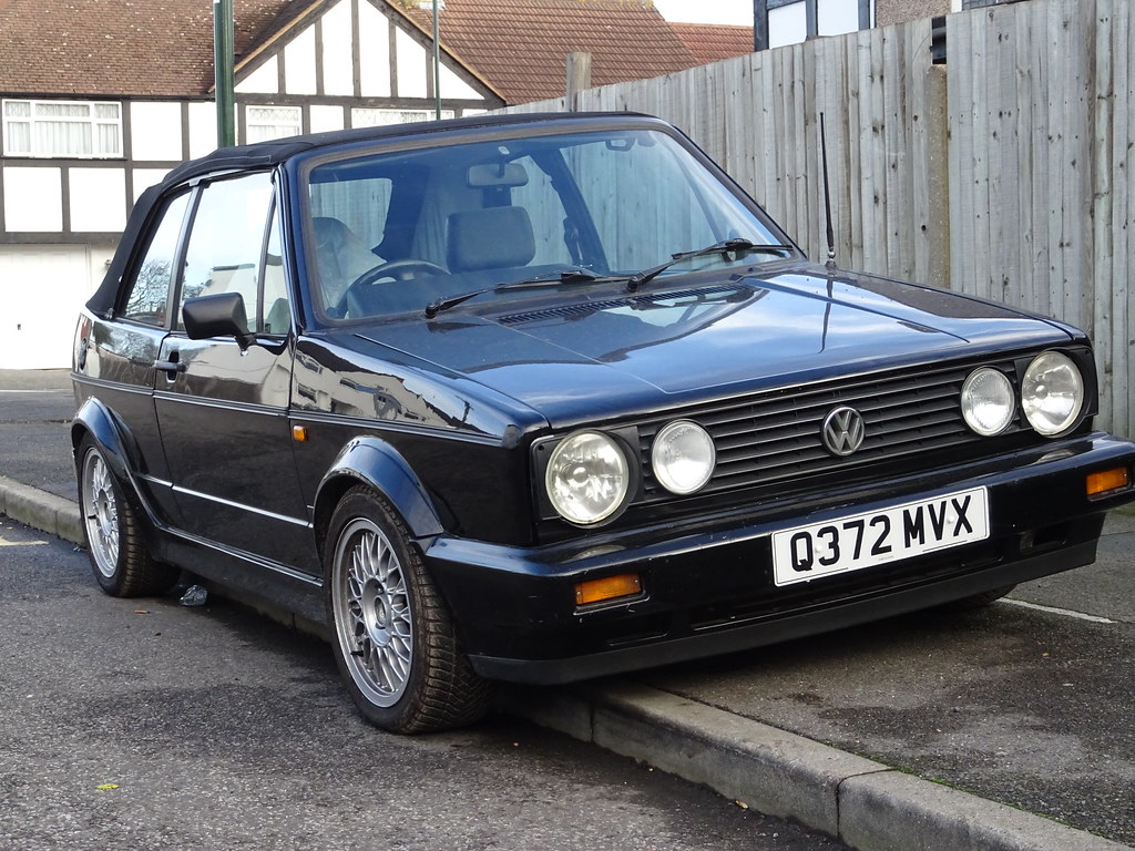1990 Volkswagen Golf Cabriolet Q registered Essex plates. Flickr