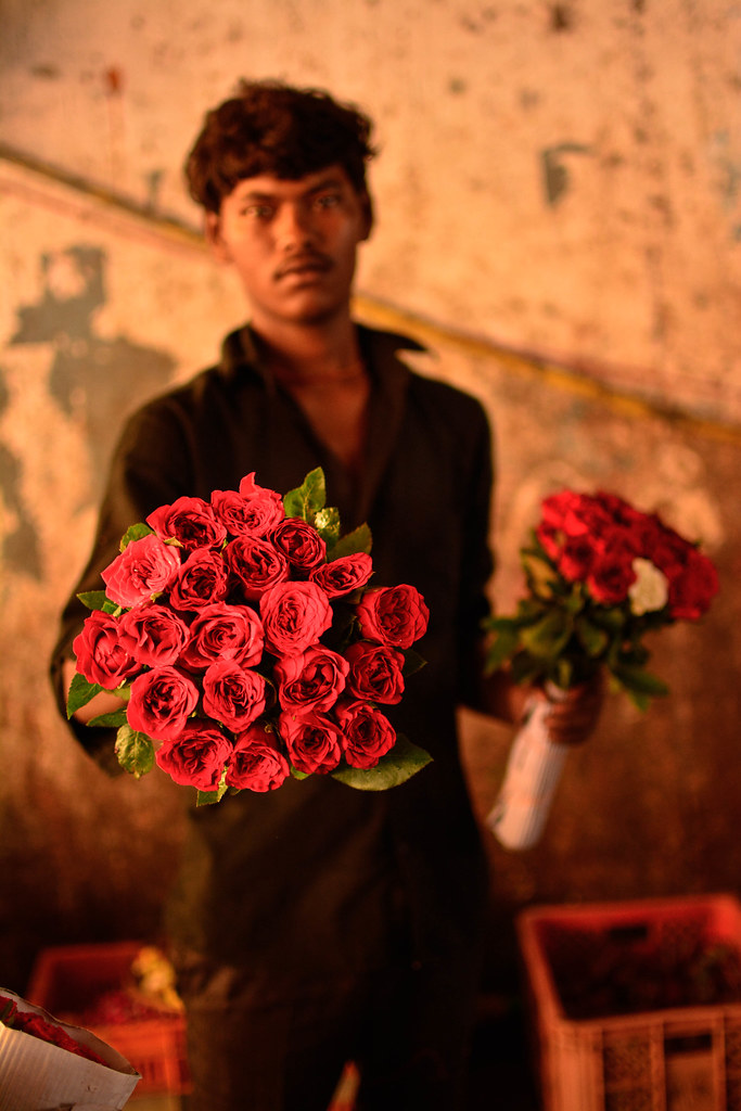 Flower seller A click from flower market Mumbai. Chetan Bisariya