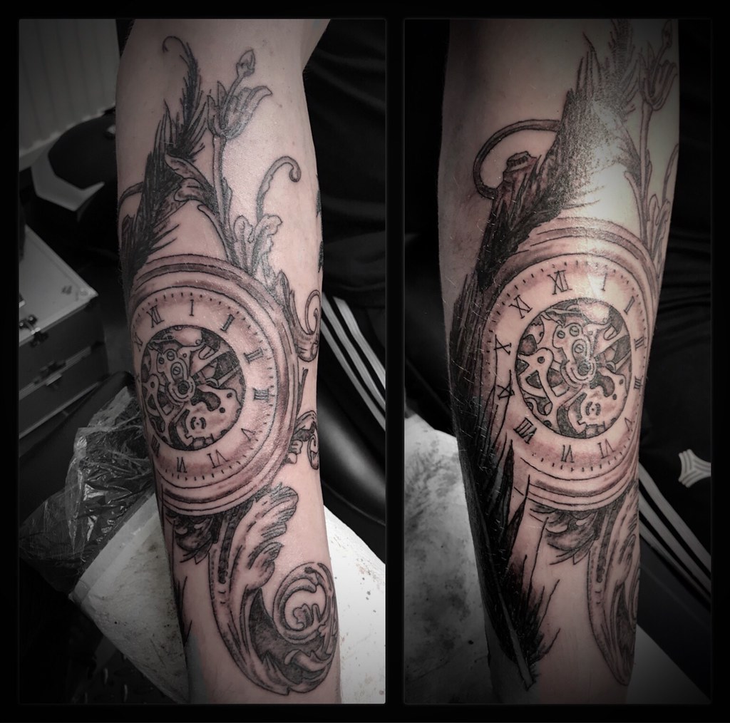 Timepiece design Saz Tattoo Studio Flickr