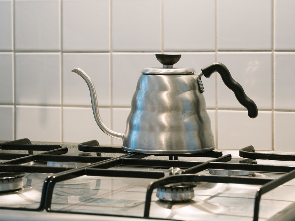 Kettle Kettle for pourover coffee on a stovetop. Daniel Foster