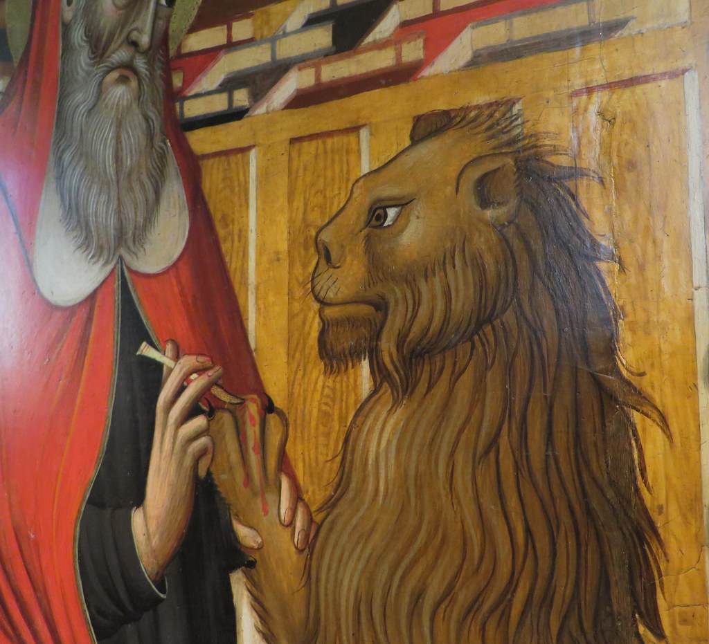 Le lion de Saint Jérôme, polyptyque, 1453, Pietro di Giova… Flickr