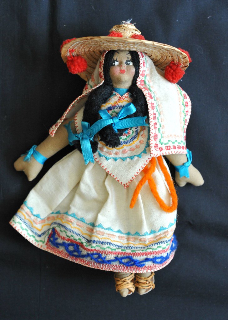 Mexico Doll Huichol This costume doll is dressed in typica… Flickr