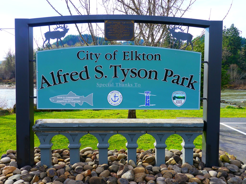 Sign for Alfred S. Tyson Park in Elkton, Oregon Alfred S. … Flickr