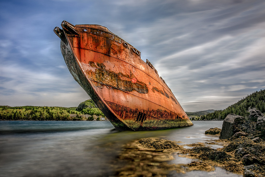 Ship Wreck SS Charcot in Conception Harbour NL Canada Flickr